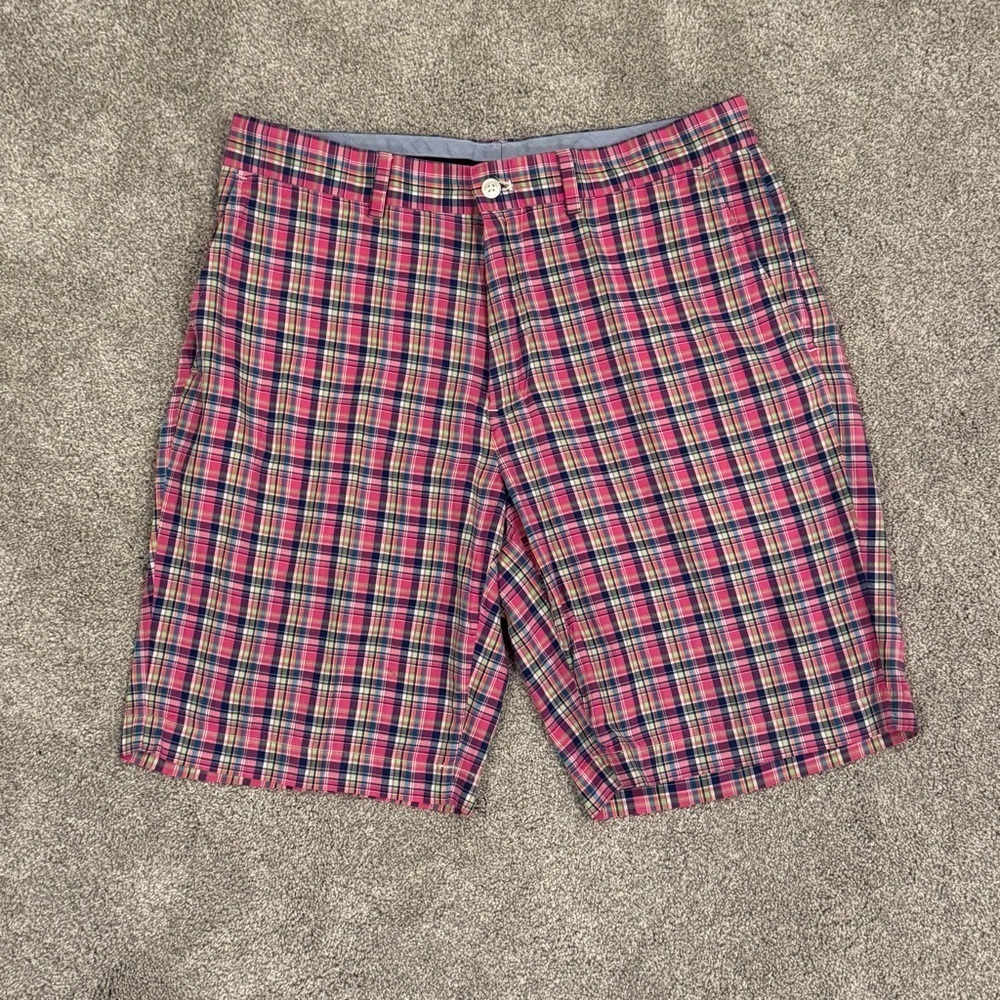 Polo Golf Ralph Lauren pink plaid shorts size 33 EUC